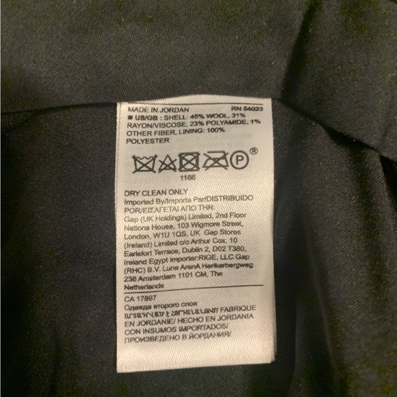 Banana republic Italian herringbone high rise wide leg wool pants size 14 - Picture 12 of 13